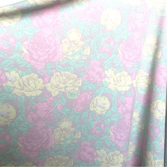 Spring Dress - Pastel Fit & Flare Floral Rose Lularoe Dress - Picture 5 of 10